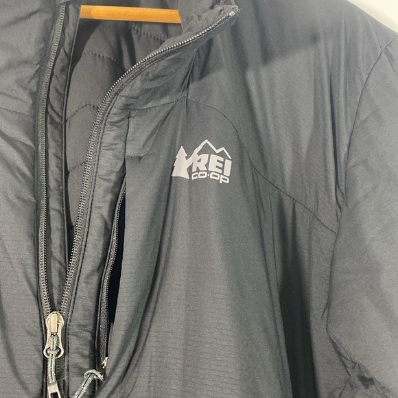 REI Men's Black Full Zip Winter Jacket with Primaloft Insulation Size XXL - Picture 2 of 9